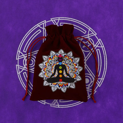 Velvet Drawstring Tarot Card Storage Bag - Cosmic Serenity Shop