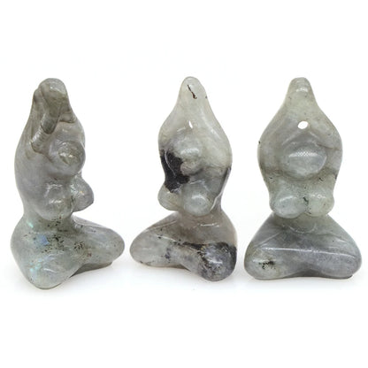 1.6" Yoga Pose Crystal Goddess Figures - Cosmic Serenity Shop