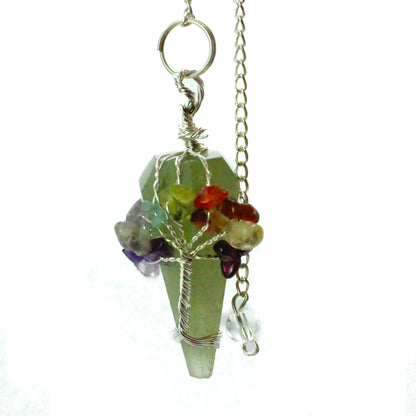 Seven Chakra Gemstone Pendulums - Aventurine