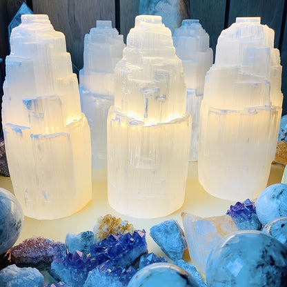 Selenite Crystal Towers - Cosmic Serenity Shop