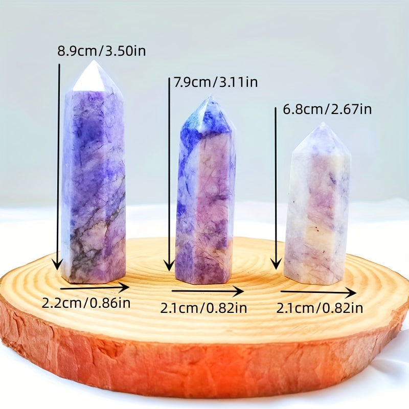 Natural Amethyst Crystal Tower Hexagonal Single-Point Pillar - Cosmic Serenity Shop