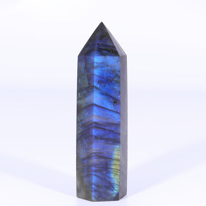 Crystal Labradorite Obelisk Crystal Tower - Cosmic Serenity Shop