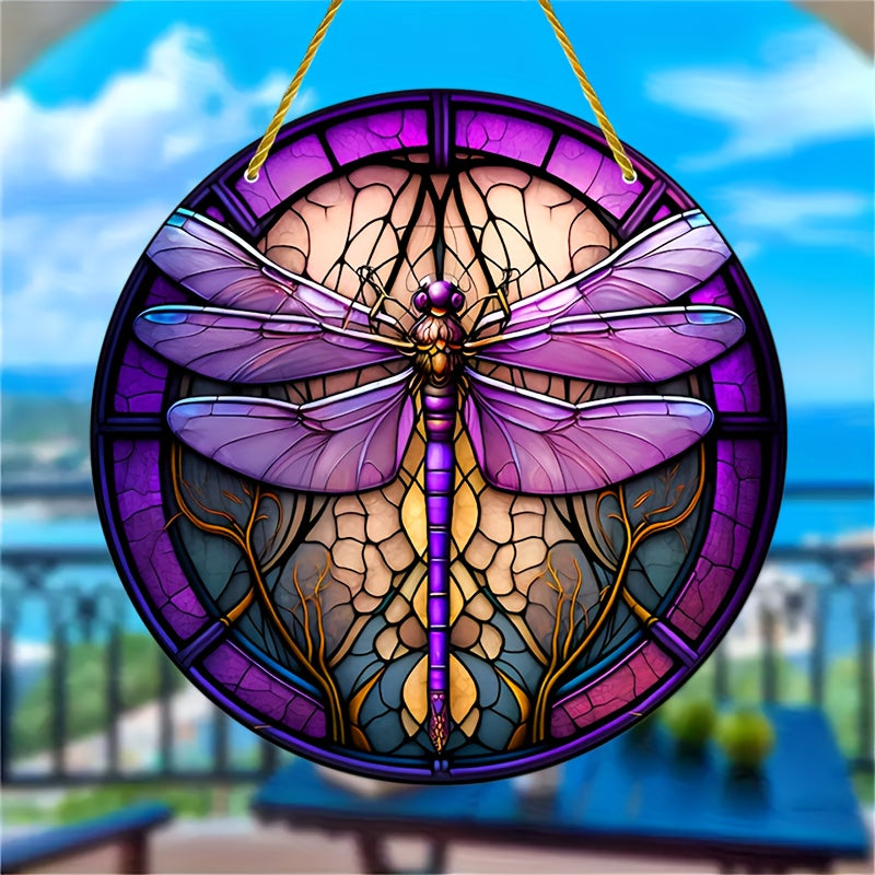 5.9 x 5.9 inch Acrylic Dragonfly Wall Hanging (15x15cm) - Cosmic Serenity Shop