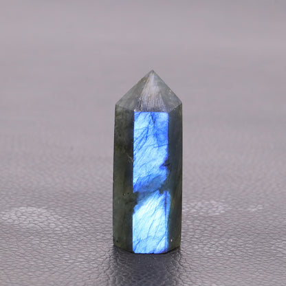 Crystal Labradorite Obelisk Crystal Tower - Cosmic Serenity Shop