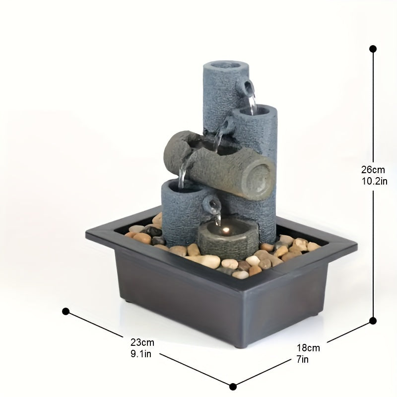 Tubular Tabletop Water Fountain  - CosmicSerenityShop.com