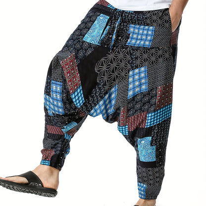 Mens 100% Cotton Casual Pants with Pockets - Cosmic Serenity Shop