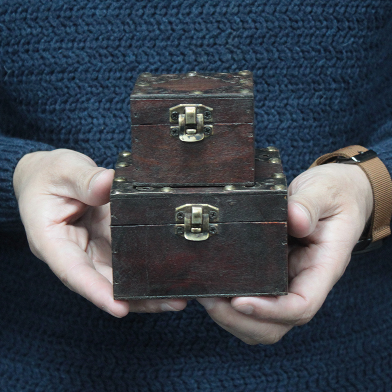 Set of 2 Gothic Square Boxes - Cosmic Serenity Shop