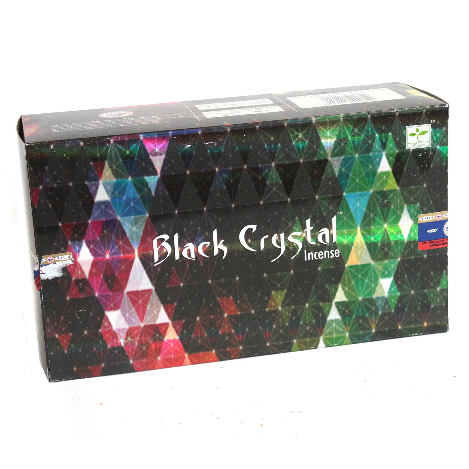 Satya Black Crystal Incense - 15 gram - CosmicSerenityShop.com