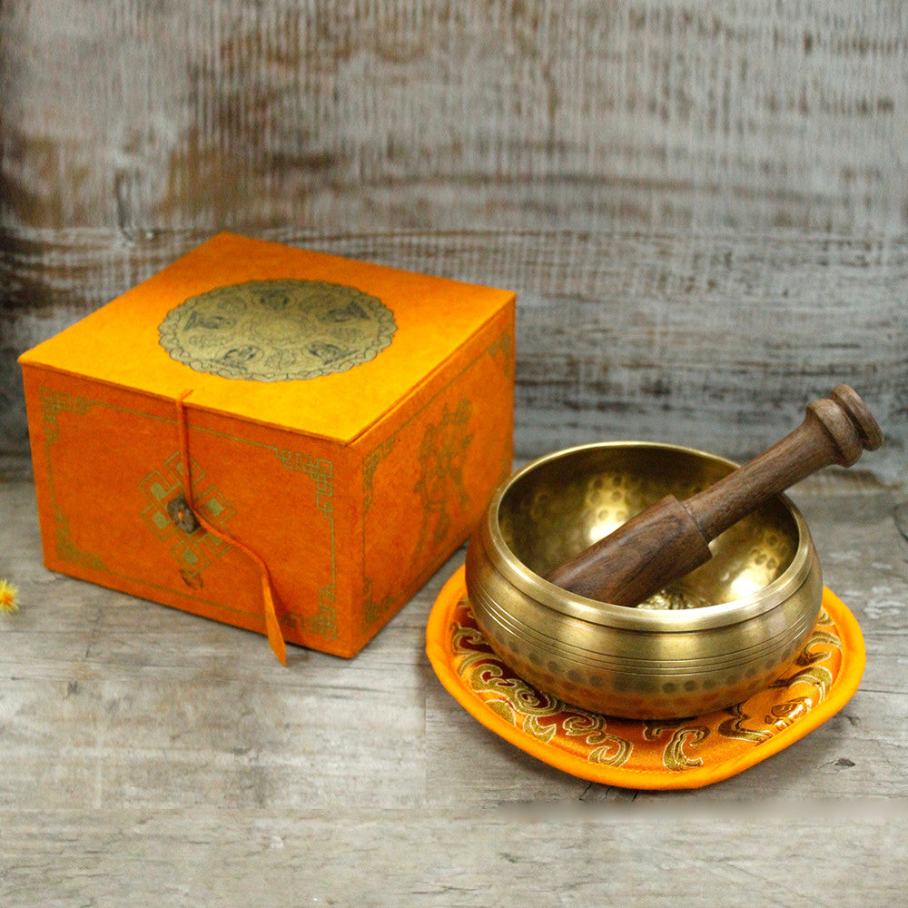 Five Buddha Brass Singing Bowl Set - Cosmic Serenity Shop