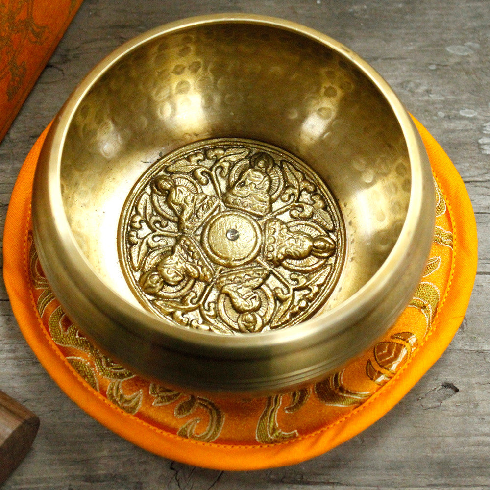 Five Buddha Brass Singing Bowl Set - Cosmic Serenity Shop