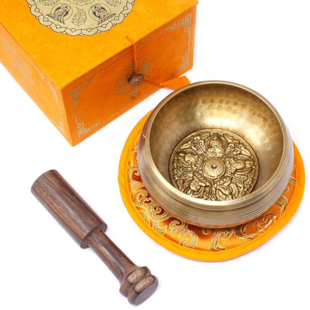 Five Buddha Brass Singing Bowl Set - Cosmic Serenity Shop