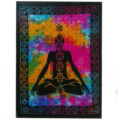 Cotton Wall Hanging - Chakra Buddha - Cosmic Serenity Shop