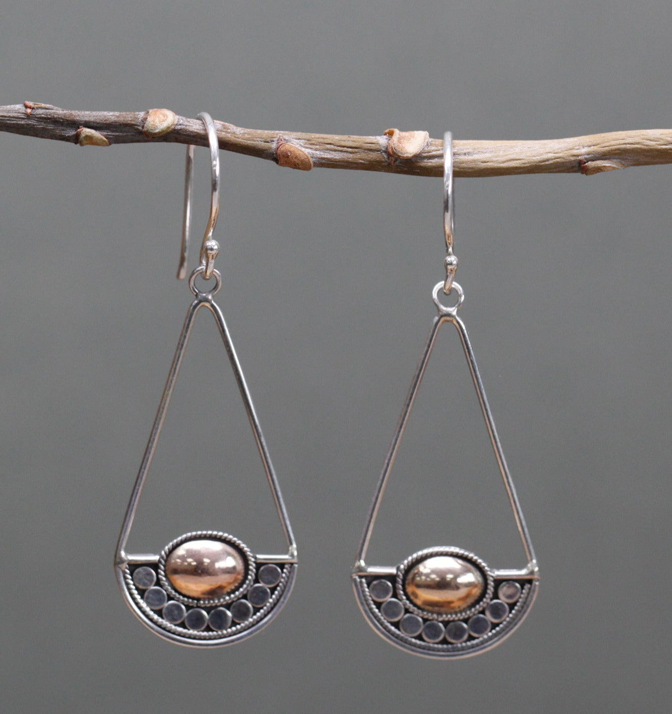 Silver & Gold Earrings - Luna Balance