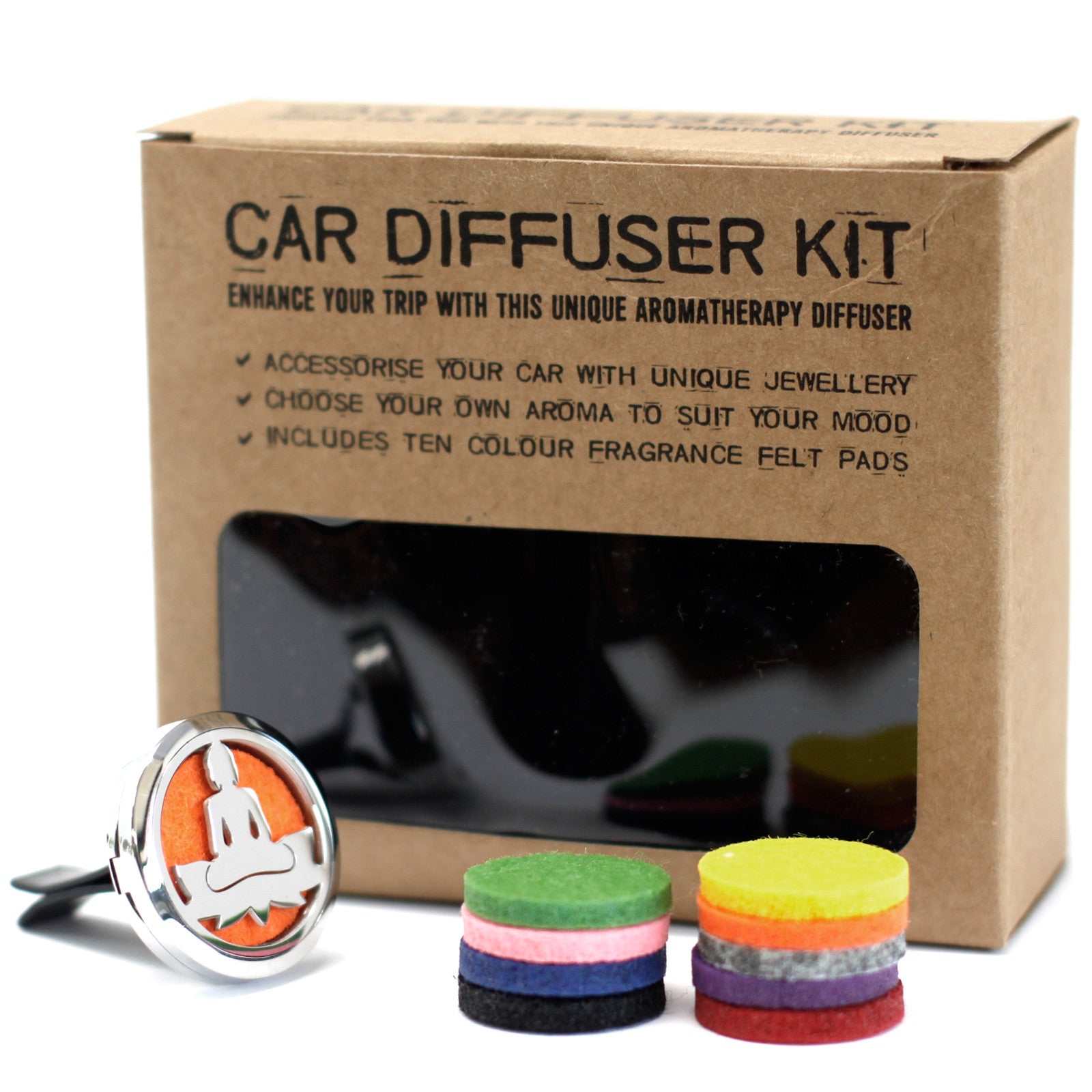 Car Diffuser Kit - Lotus Buddha - Cosmic Serenity Shop