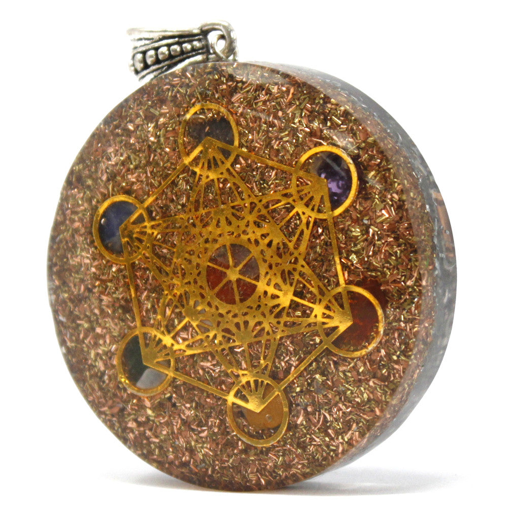 Orgonite Power Pendant - Multi Power Chakra - Large