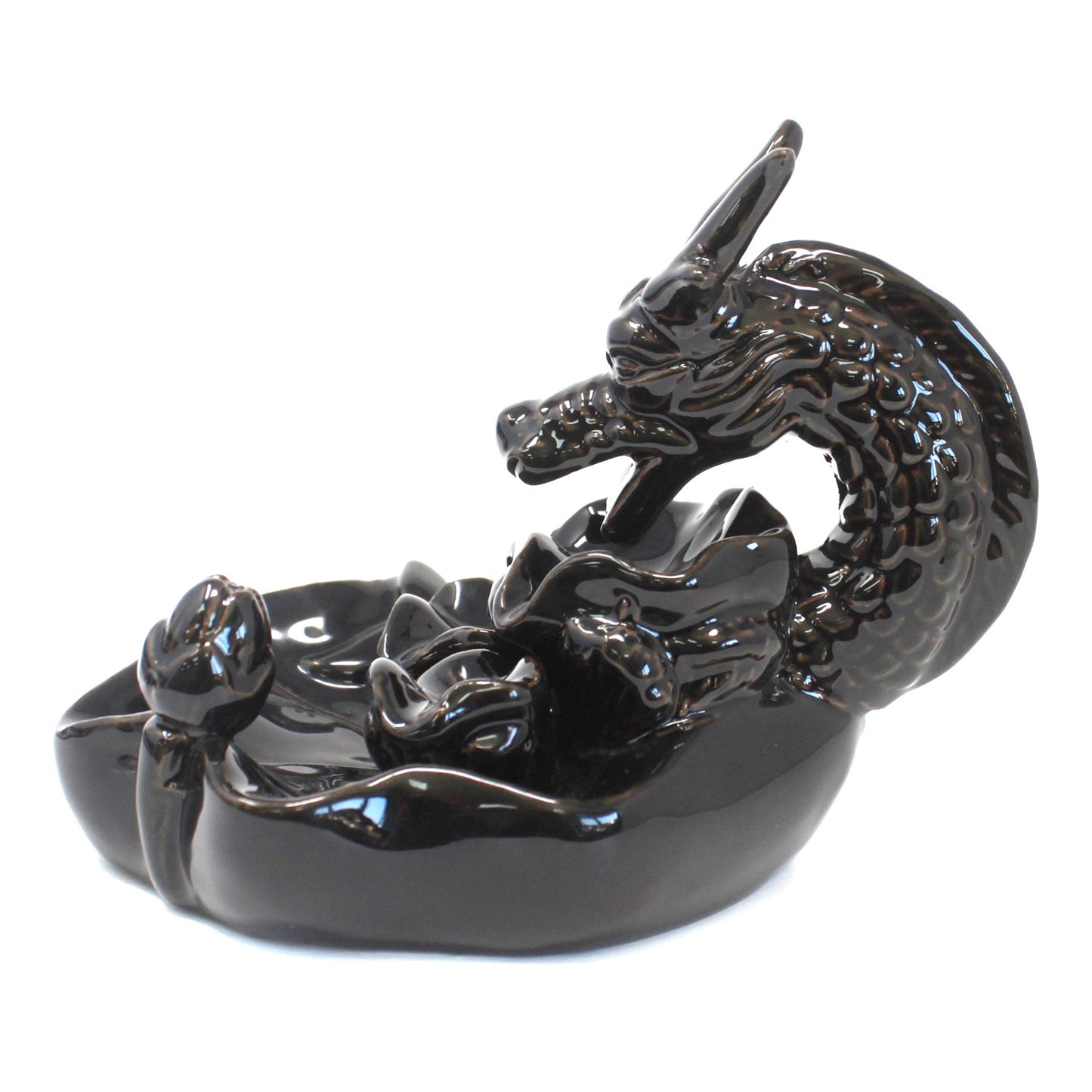 Ceramic Backflow Incense Burner - Dragon Pool - Cosmic Serenity Shop