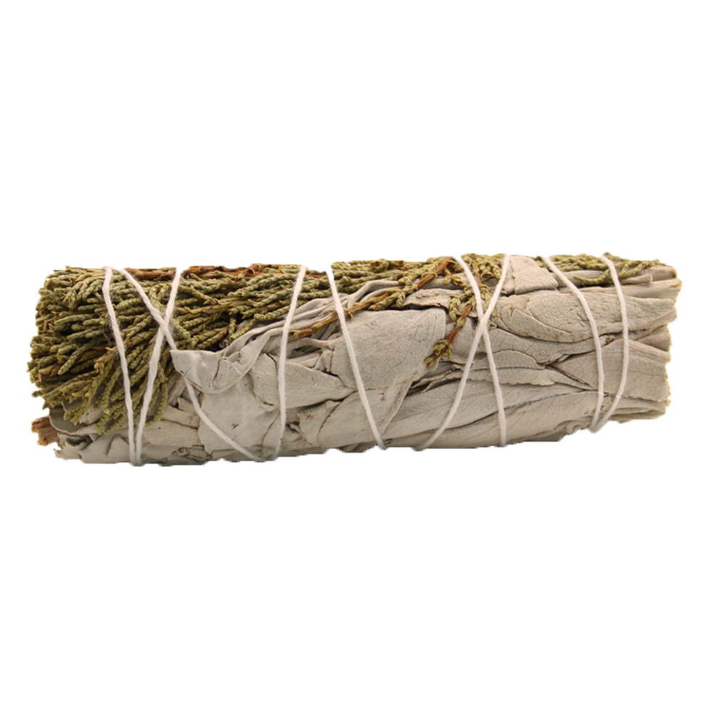 White Sage & Black Sage Smudge Stick - Cosmic Serenity Shop