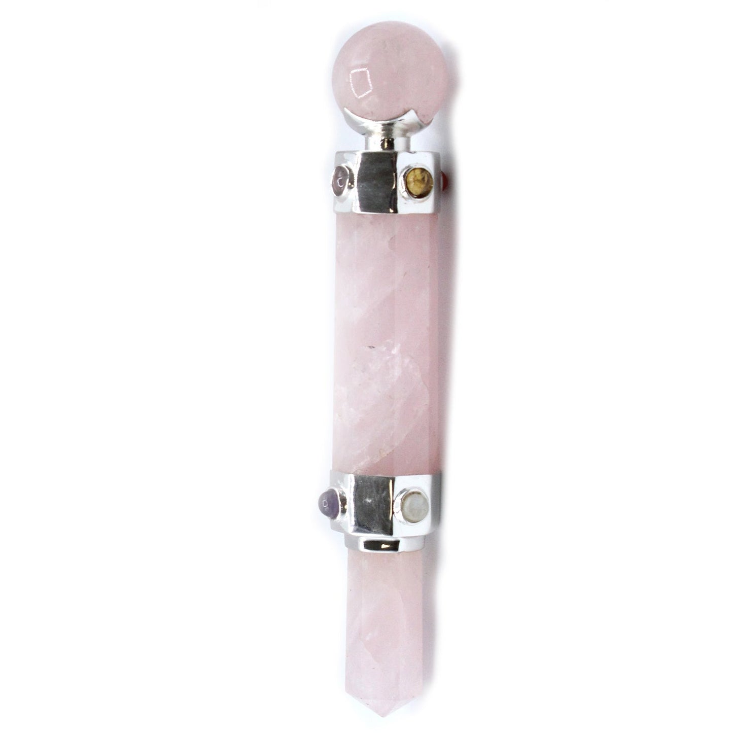 Hexagonal Rose Quartz Crystal Wand - Cosmic Serenity Shop