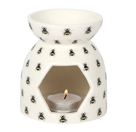 Bee Print Ceramic Oil Burner