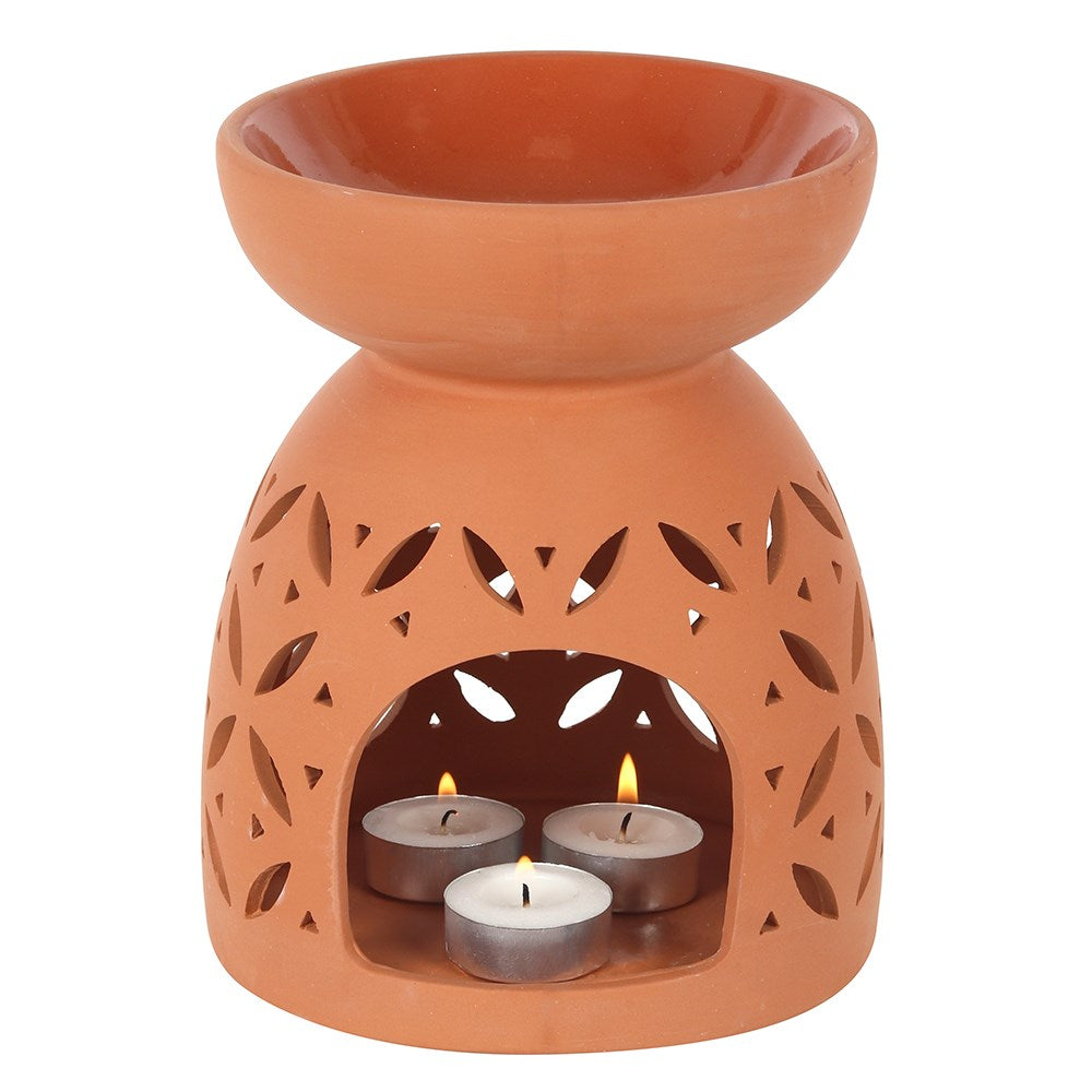 Large Terracotta Oil Burner, Cosmic Serenity Shop