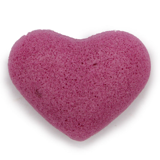 Japanese Konjac Heart Sponge - Lavender