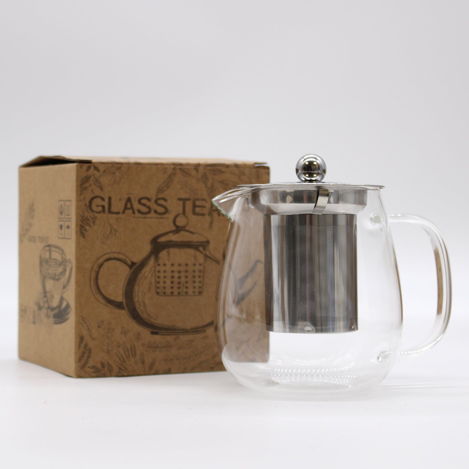 Glass Infuser Teapot - Contemporary - 550ml - Cosmic Serenity Shop