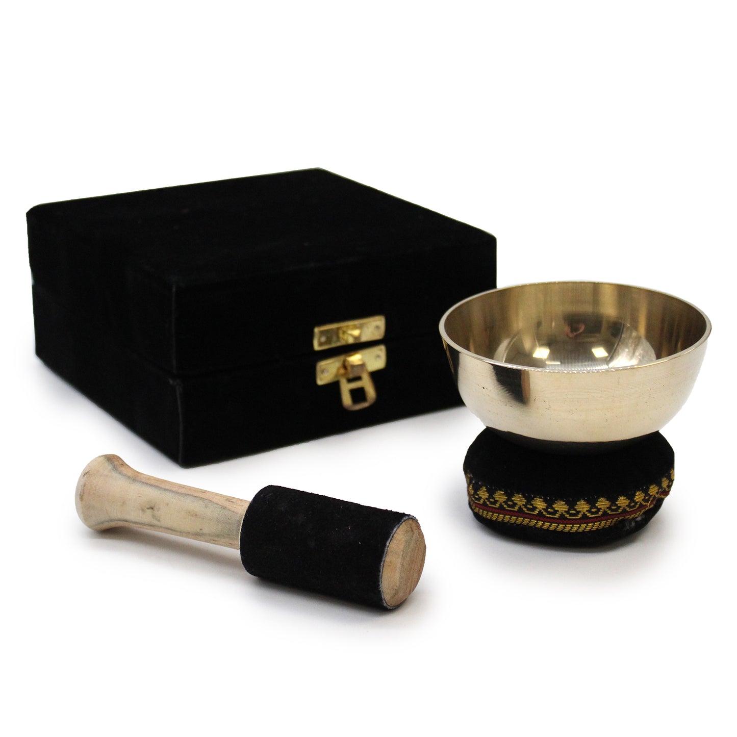 Brass Singing Bowl Gift Set, Cosmic Serenity Shop