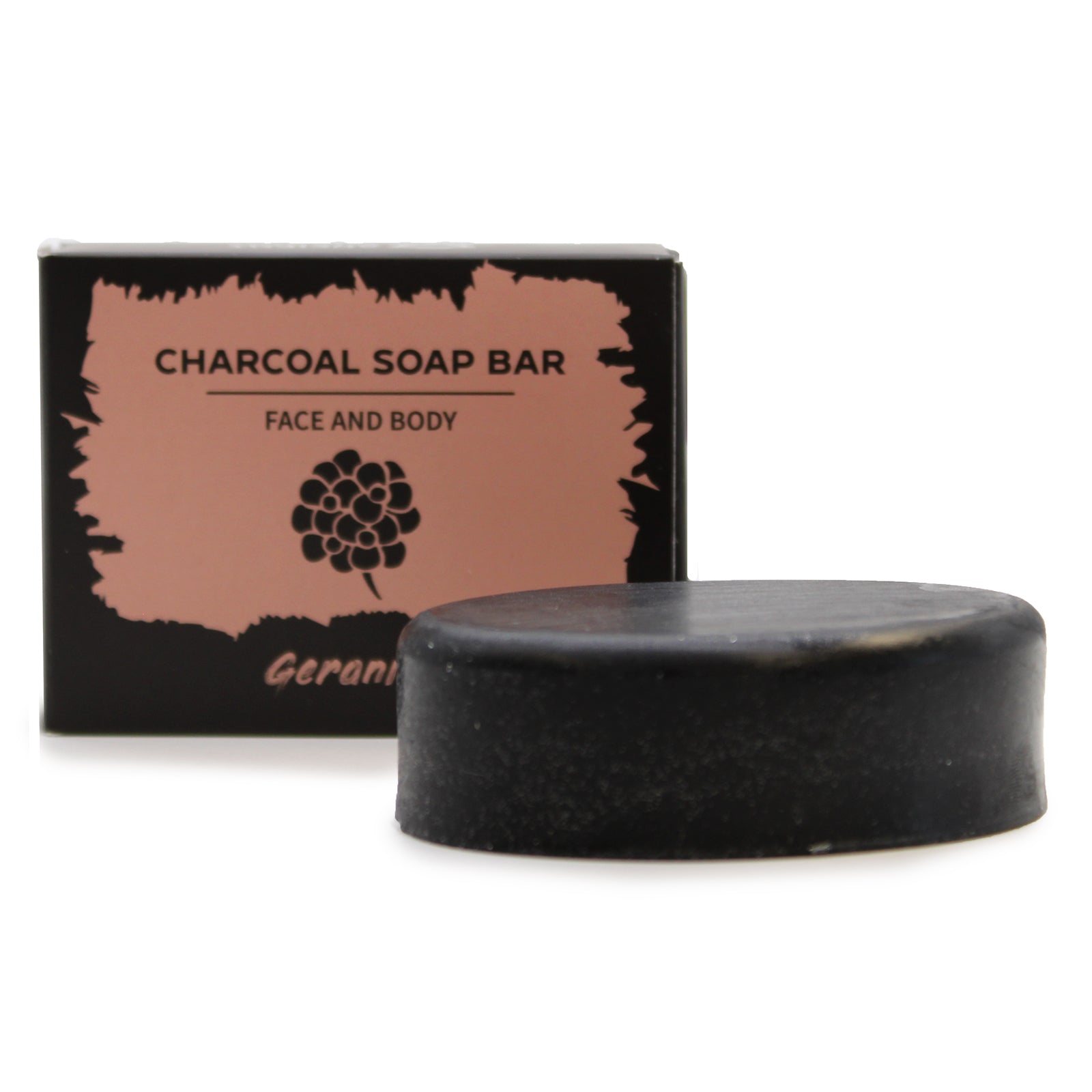 Charcoal Soap - Geranium - Cosmic Serenity Shop