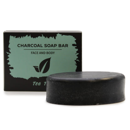 Charcoal Bar Soap - Tea Tree - 85g - Cosmic Serenity Shop