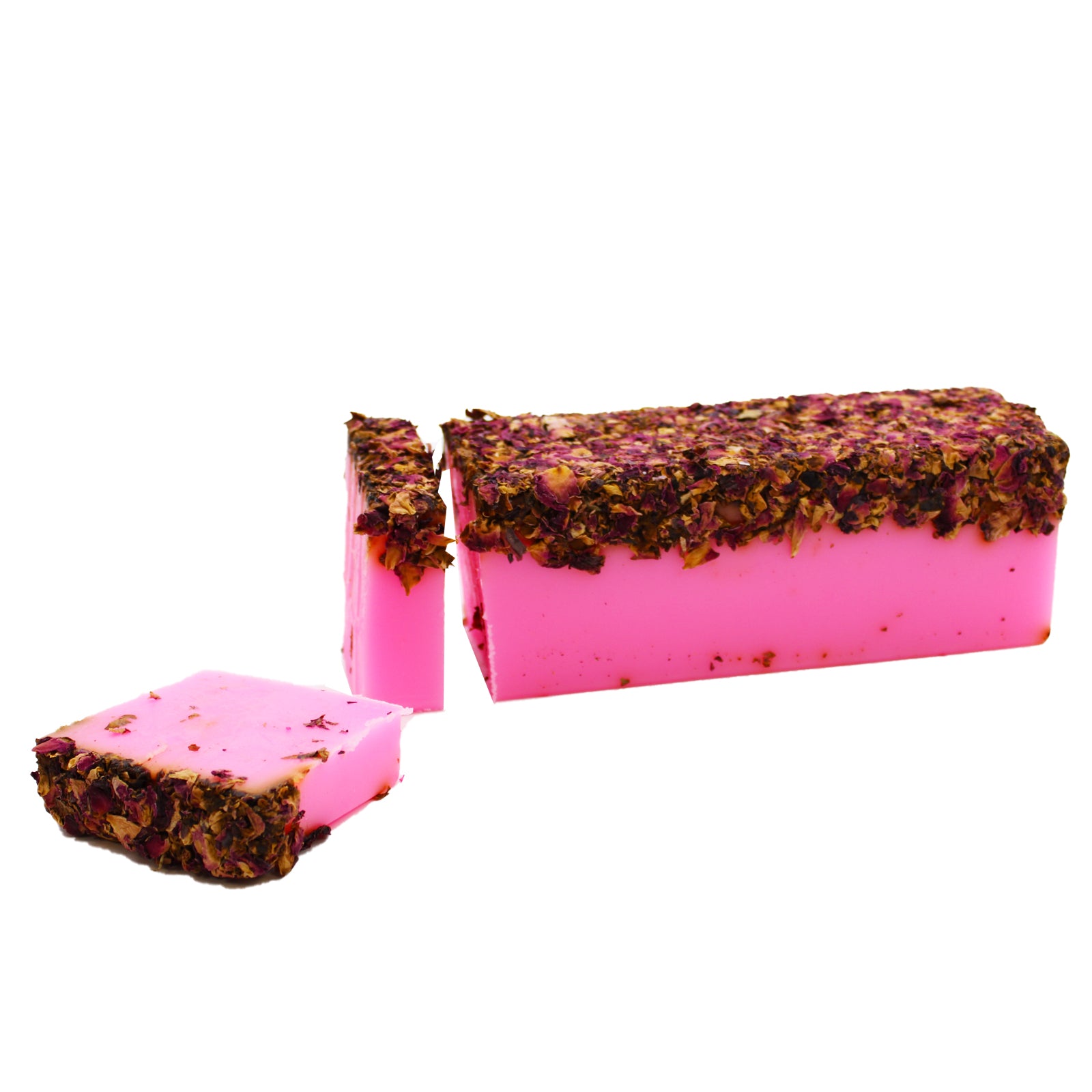 Rose & Rose Petals - Artisan Handcrafted Soap - Slice or Loaf - Cosmic Serenity Shop