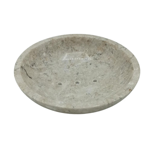 Round Honey Marble Rounded Soap Dish - Cosmic Serenity Shop