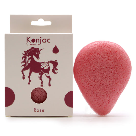 Teardrop Konjac Sponge - Rose - Anti-aging - CosmicSerenityShop.com