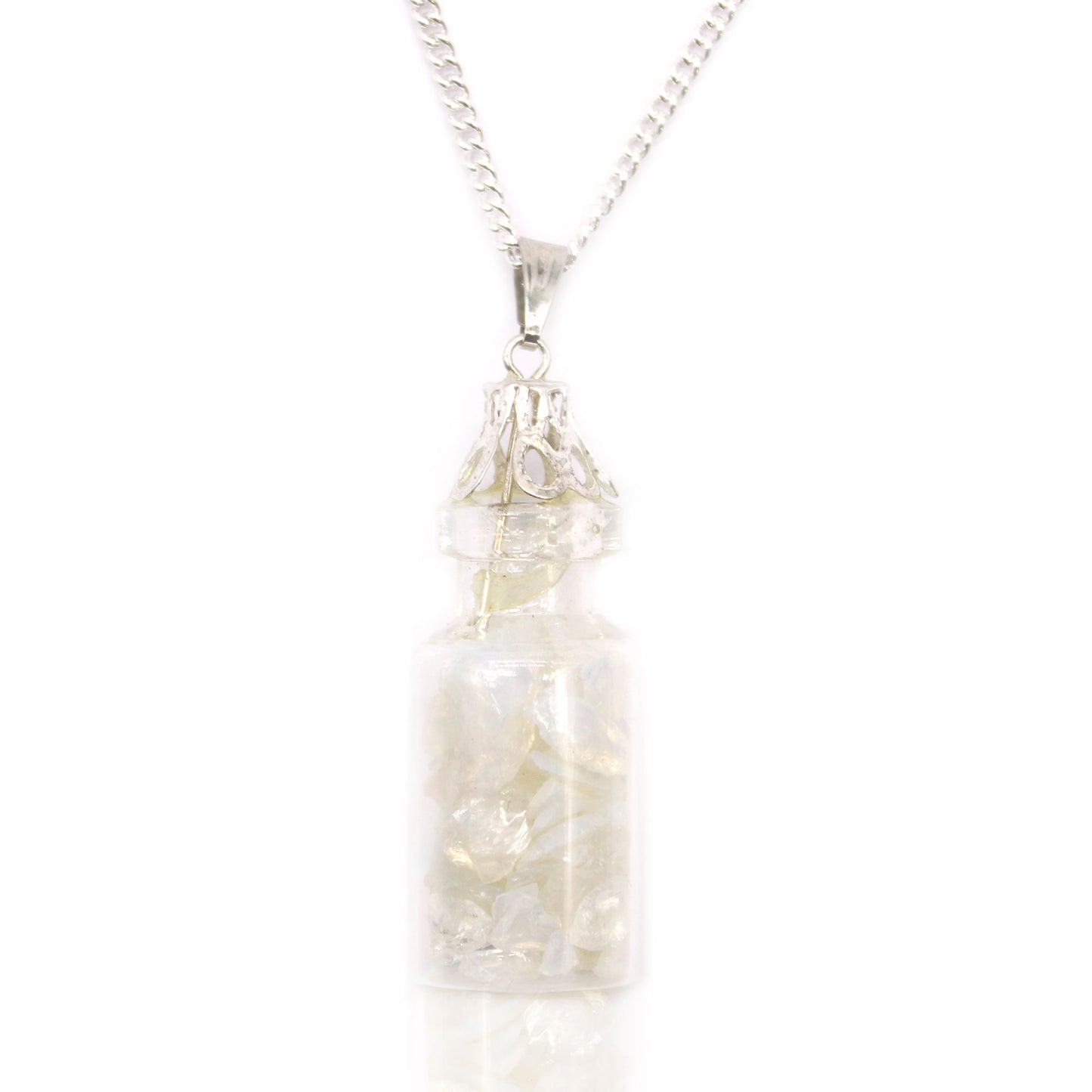 Bottled Gemstones Necklace - Opalite - Cosmic Serenity Shop