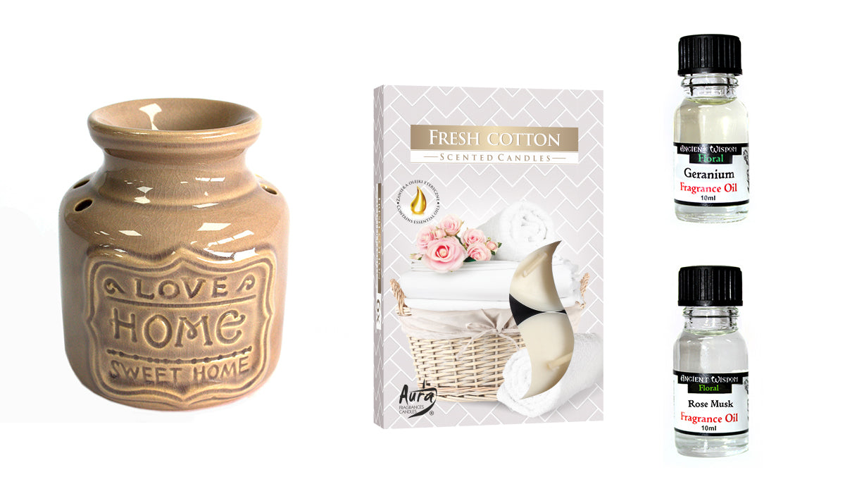 Oil Burner and Fragrance Oils Set, Cosmic Serenity Shop