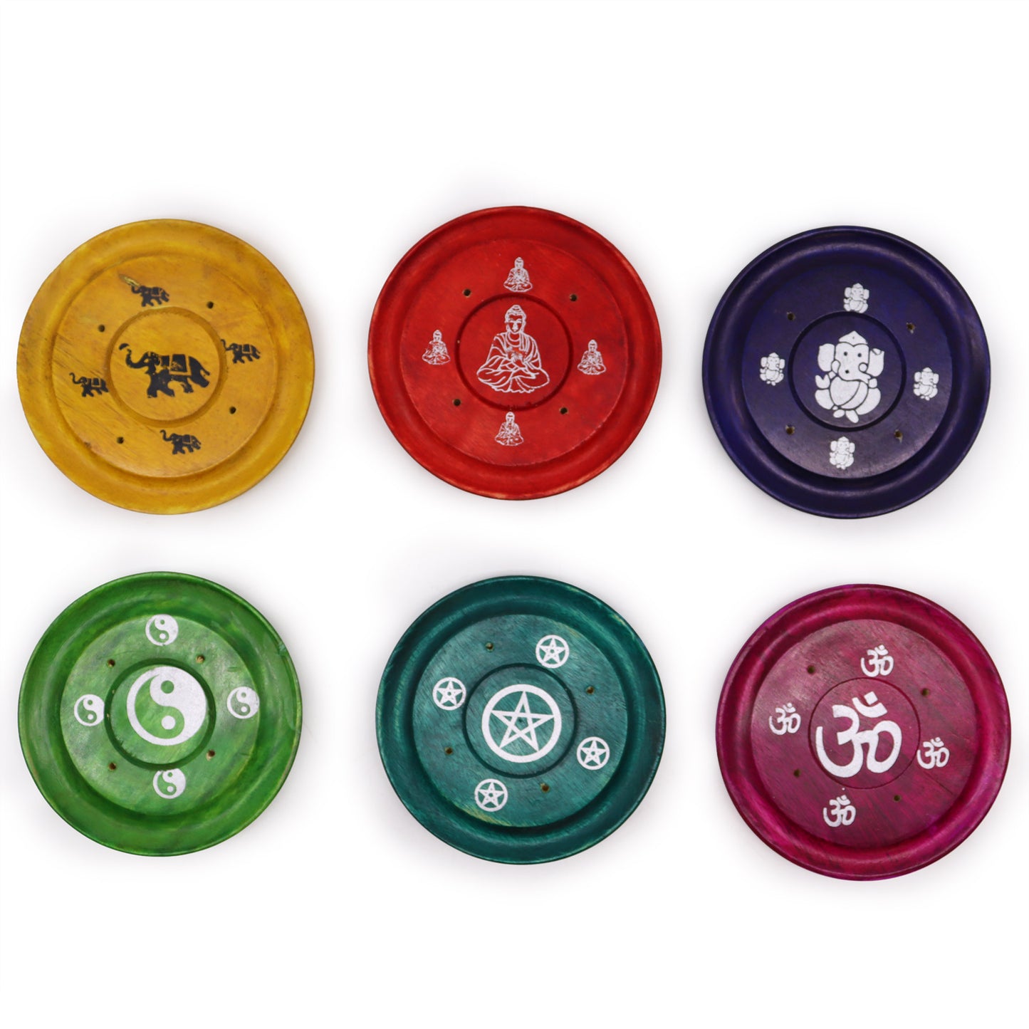 Incense Plates - Assorted Designs - Cosmic Serenity Shop
