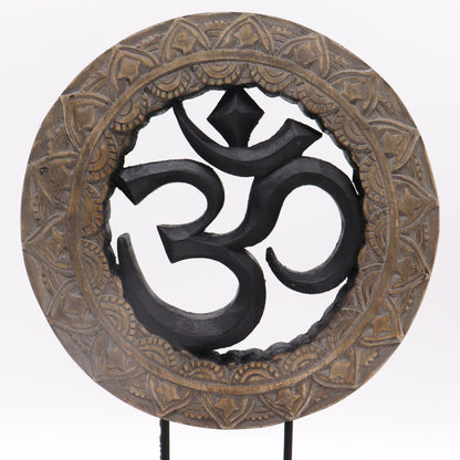 Buddha Feng Shui Set - Om - Grey & Black -Cosmic Serenity Shop