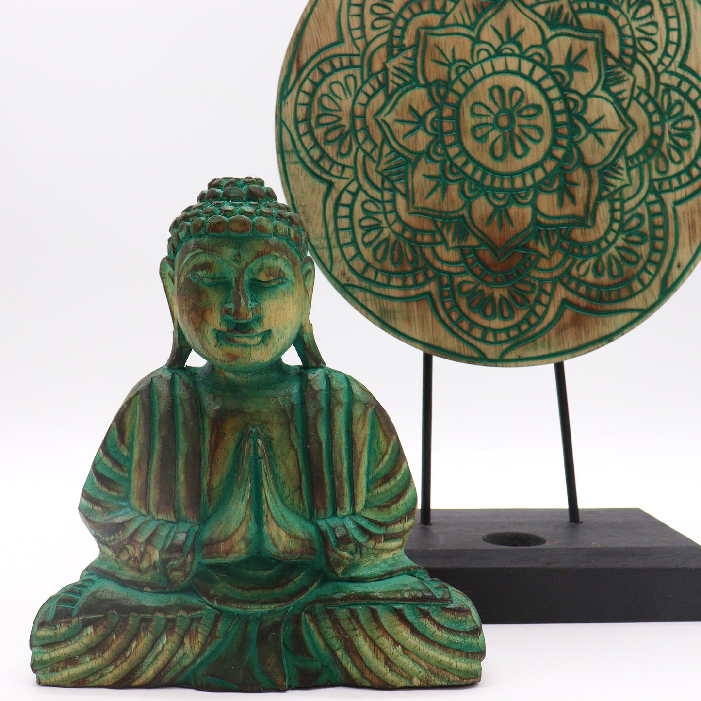 Buddha Feng Shui Set - Buddha Knot - Green - Cosmic Serenity Shop