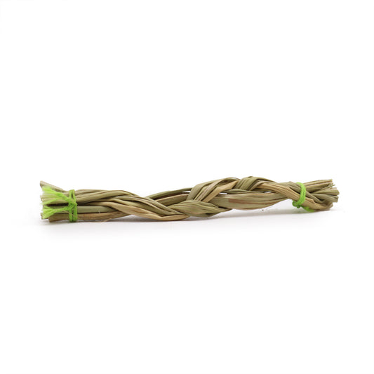 Sweetgrass Braid Smudge Stick - 10cm - Cosmic Serenity Shop