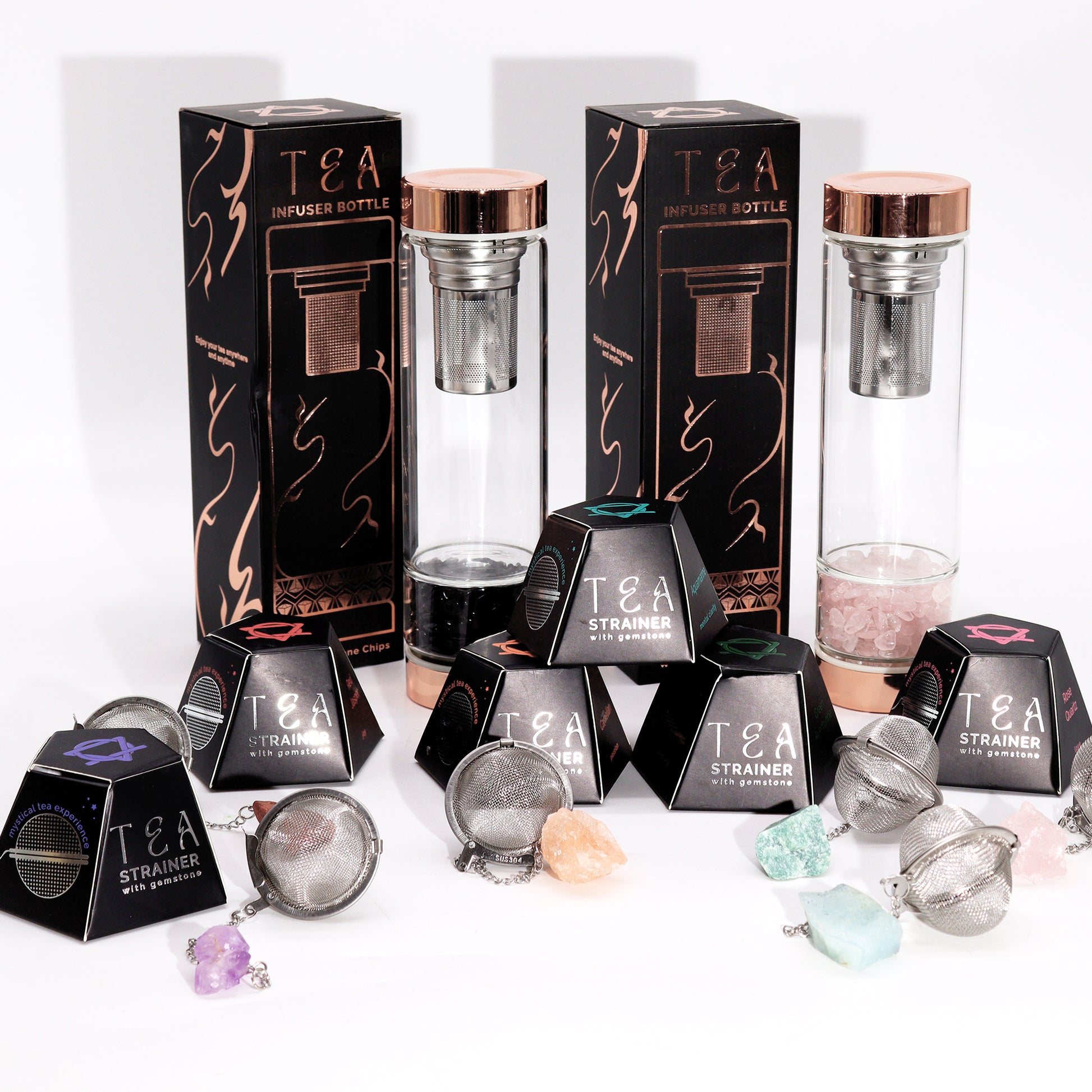 Raw Crystal Gemstone Tea Strainer - Mookaite - Cosmic Serenity Shop