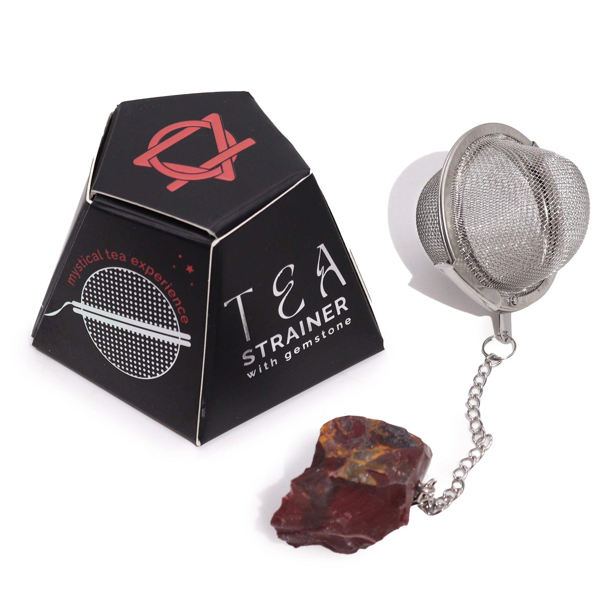 Raw Crystal Gemstone Tea Strainer - Mookaite - Cosmic Serenity Shop