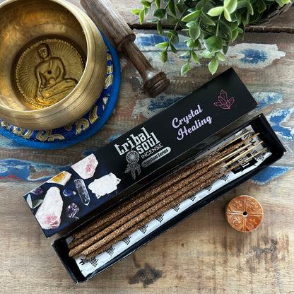 Tribal Soul Spiritual Incense Sticks and Ceramic Holder - Crystal Healing - Cosmic Serenity Shop