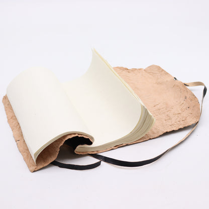 Rolled Leather Travel Notebook - Black