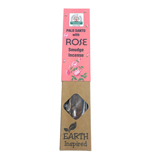 Earth Inspired Smudge Incense - Palo Santo with Rose