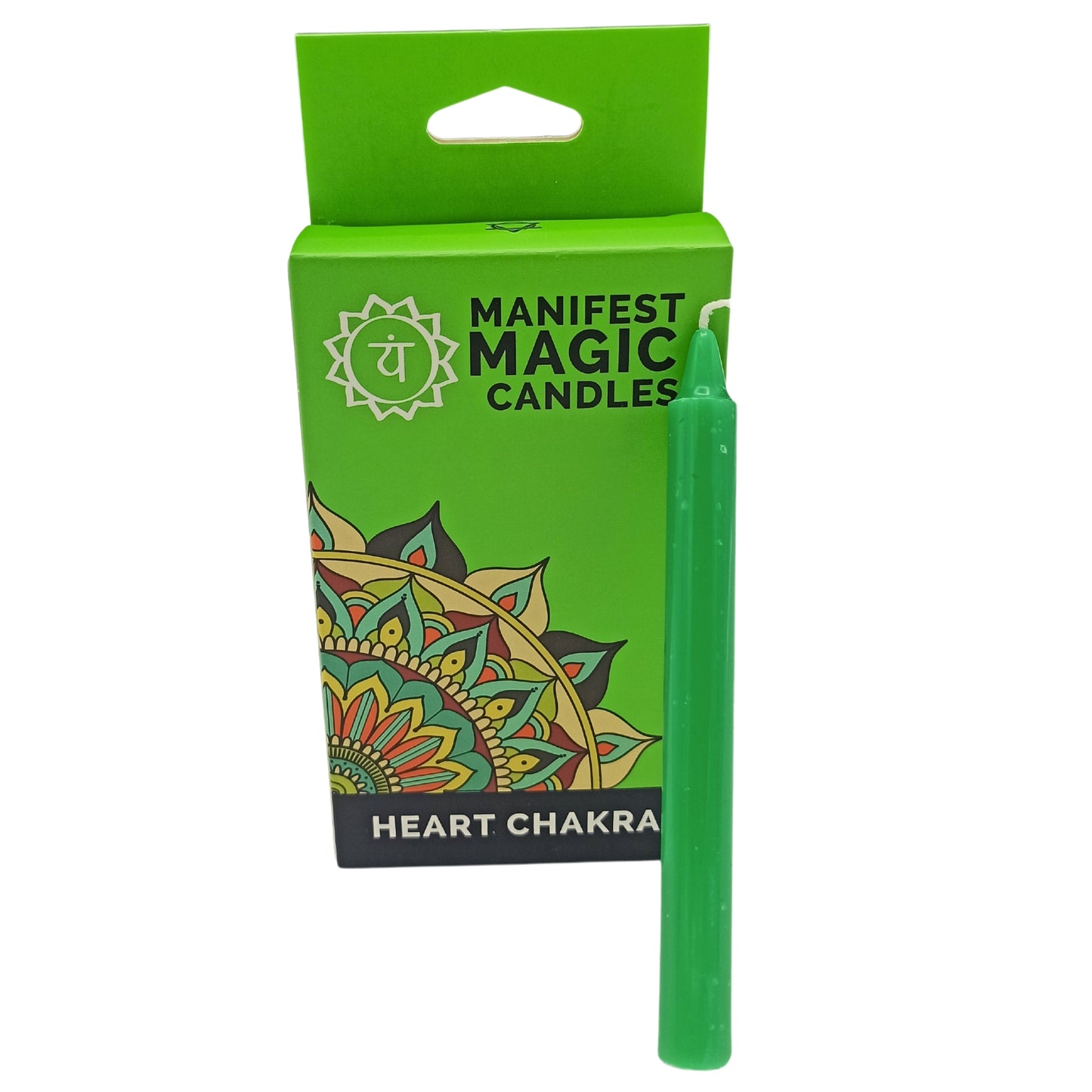 Manifest Magic Candles (pack of 12) - Green - Heart Chakra