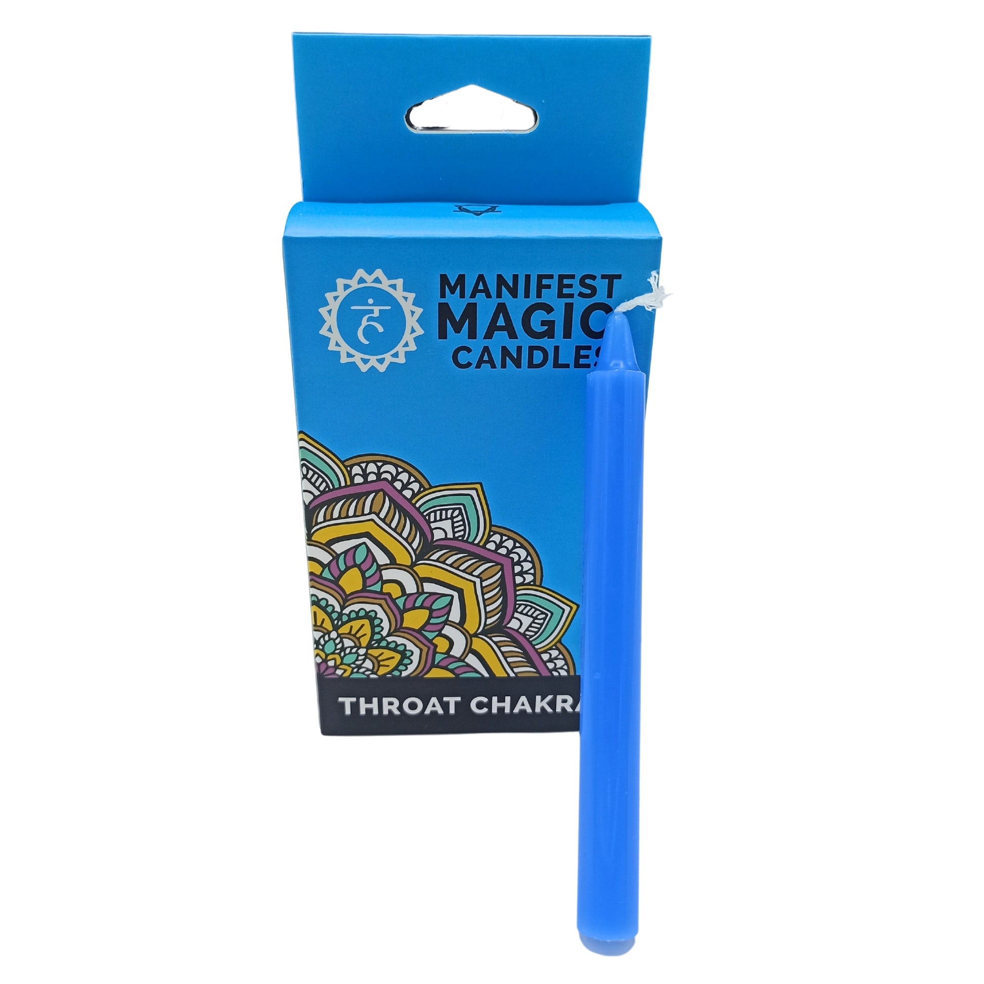 Manifest Magic Candles (pack of 12) - Blue - Throat Chakra