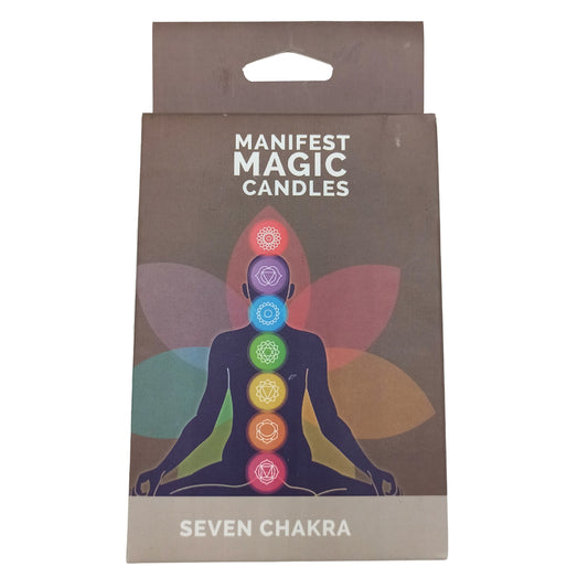 7 Chakra Manifest Magic Candles (pack of 7)