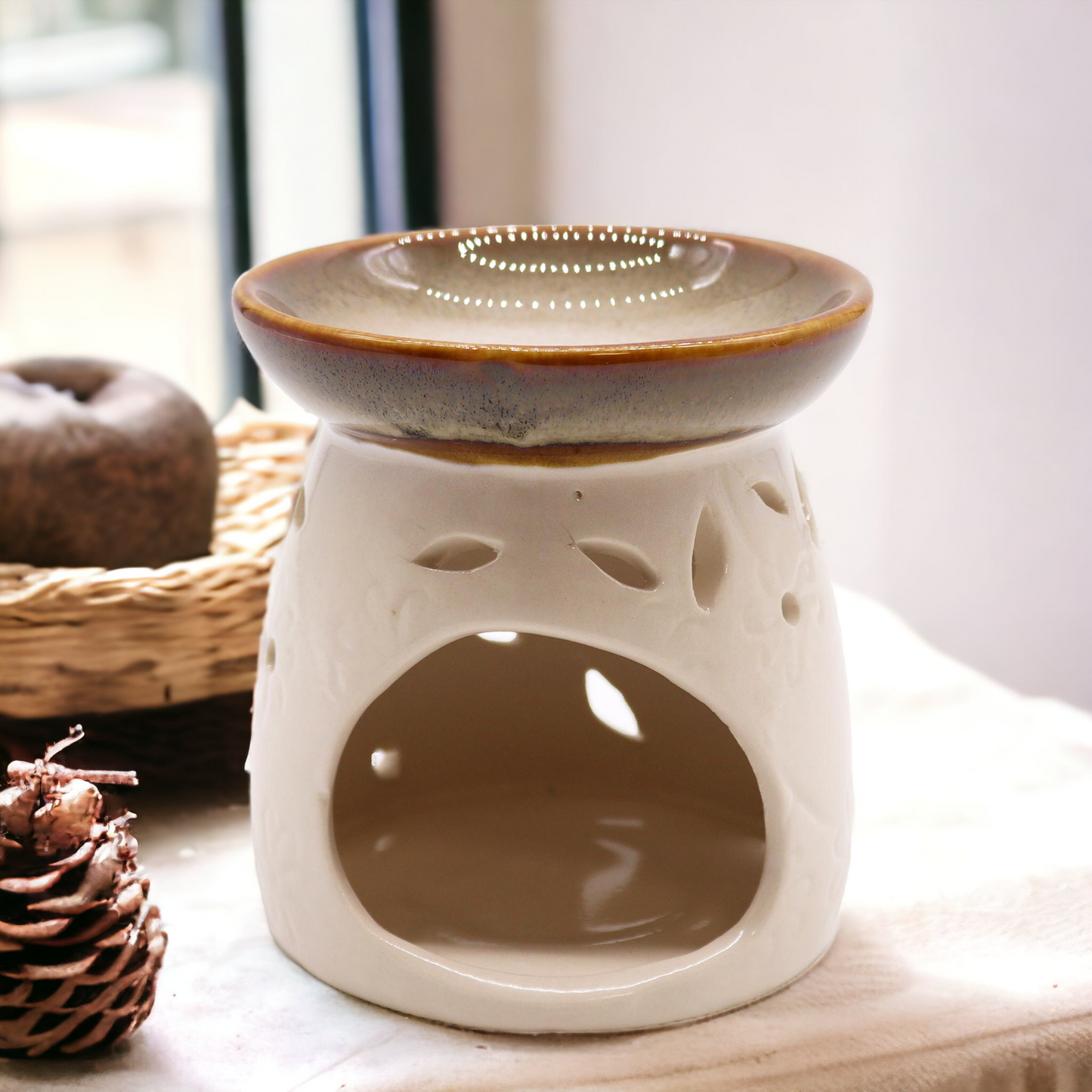 Classic Ceramic Oil Burner - Natural