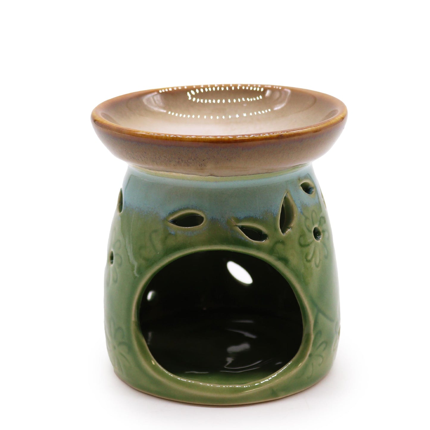 Classic Ceramic Oil Burner - Moss