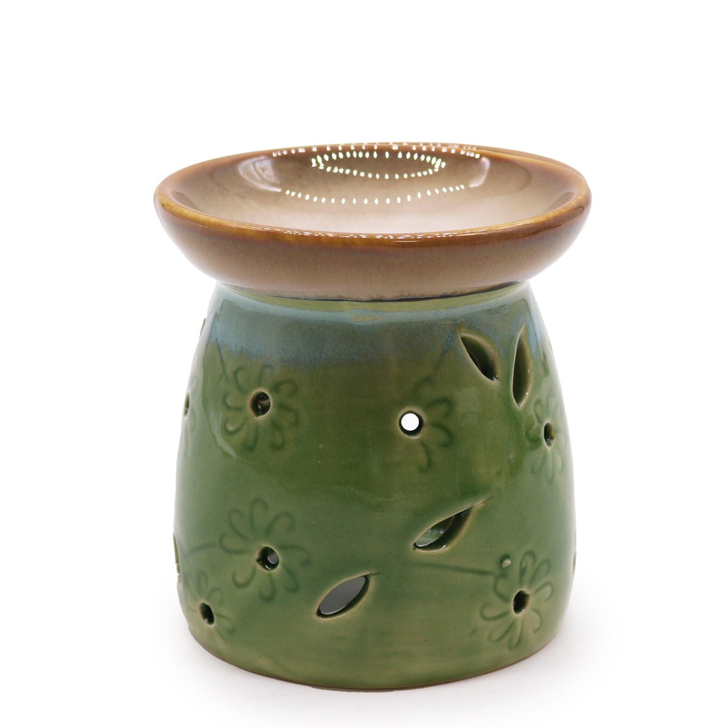 Classic Ceramic Oil Burner - Moss