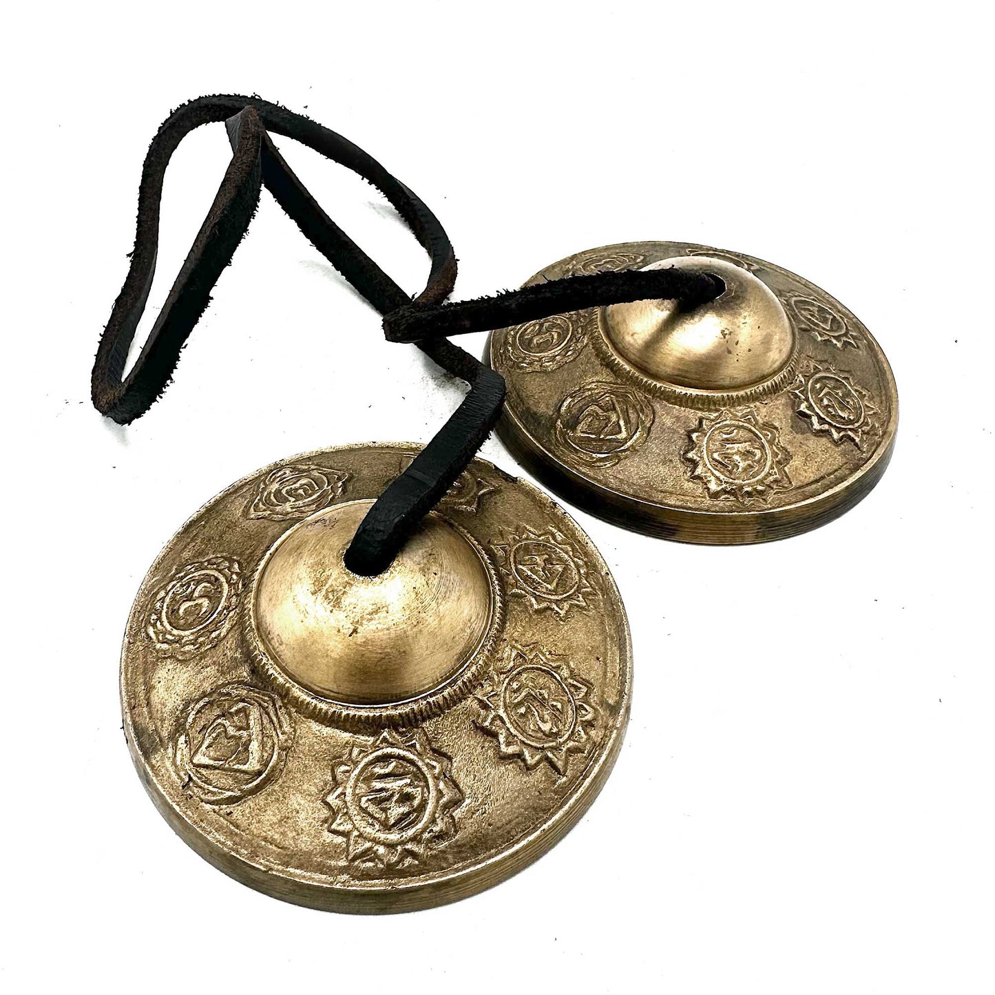 Brass Tibetan Tingsha with Seven Chakra, Cosmic Serenity Shop